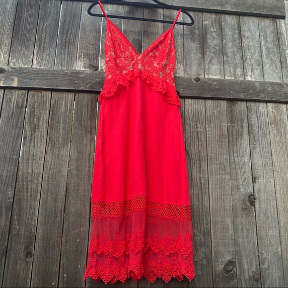 French Connection Red Dress - Picture 11 of 16